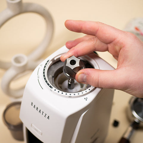Removing the Encore ESP quick-release M2 burr