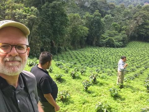 Tony visiting Finca San Jorge in Sasaima Colombia
