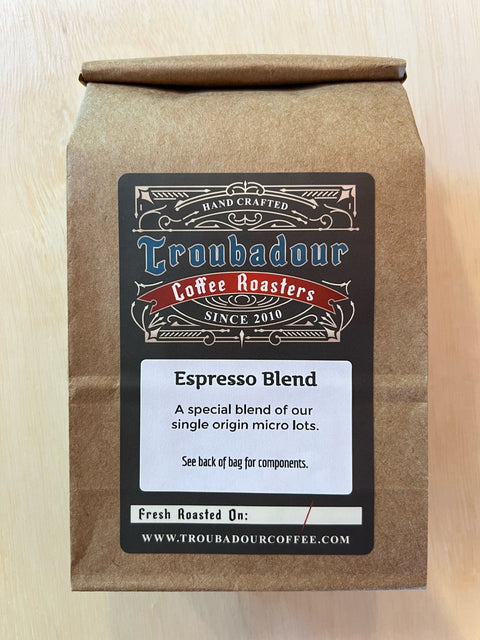 Specialty light roast espresso blend whole bean coffee