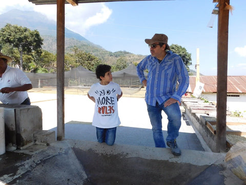 Javier Cabrera at San Isidro Chacaya coffee farm Guatemala