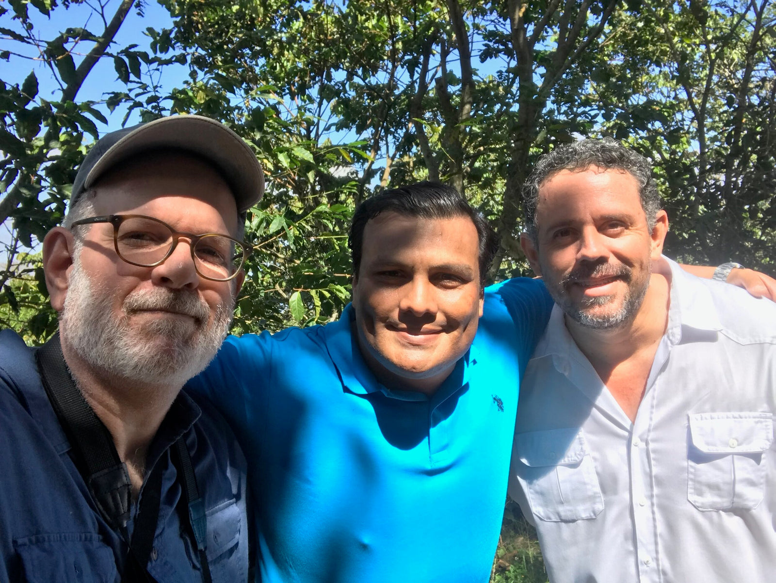 Coffee producers visiting a coffee farm