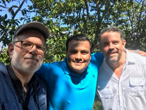 Coffee producers visiting coffee farm
