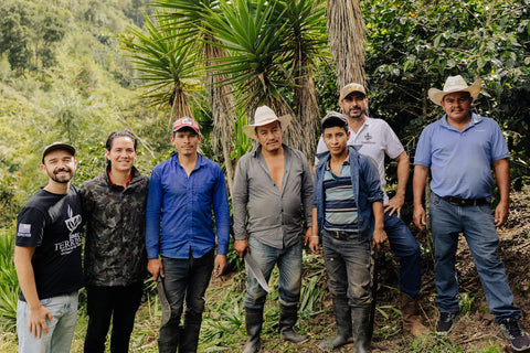 Specialty coffee production team at Finca Terrerito Honduras