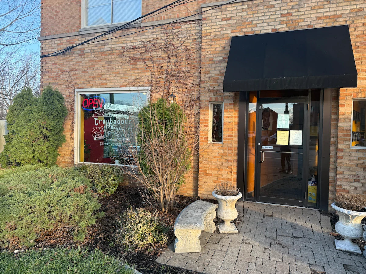 Exterior of Troubadour Coffee Roasters in Cleveland
