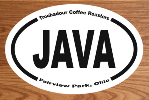 Java Oval Sticker