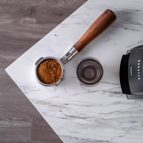 Encore ESP dosing cup and portafilter