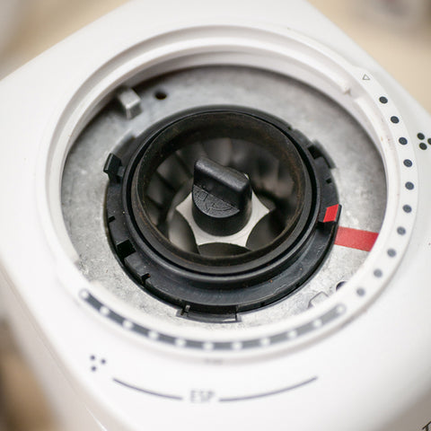 Encore ESP dual-range grind adjustment mechanism